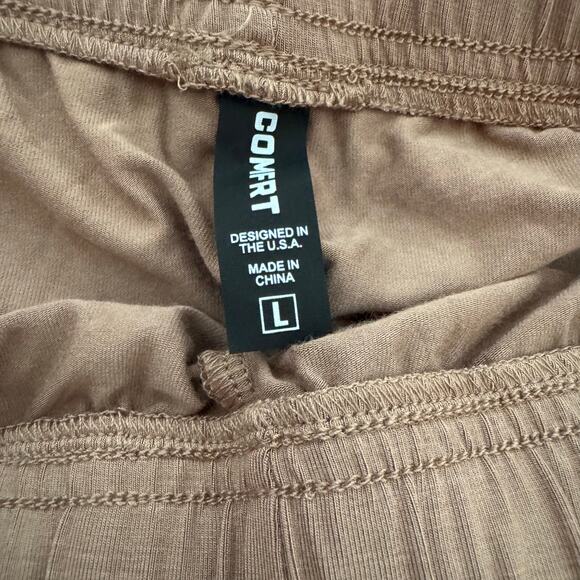 NWOT Comfrt Cloud Lounge Shorts Mocha Large - Picture 2 of 5